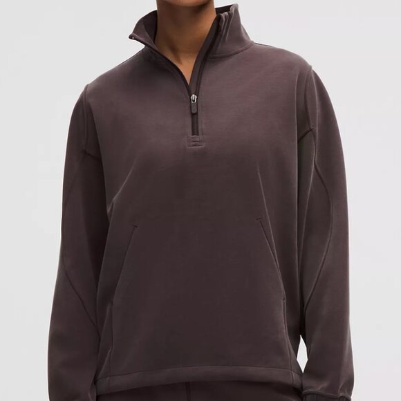 lululemon athletica Tops - Lululemon Softstreme Half-Zip *Long Sequoia Purple Large